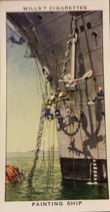 "Painting Ship", Wills's Cigarette Card.