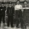Naval staff at the farm on Tipnor (Courtesy of Brain Witt, Curator of the HMS Excellent collection)