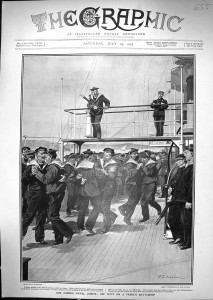 The Graphic 1905, french sailors deck dancing