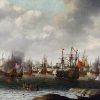 Dutch Attack on the Medway, June 1667 by Pieter Cornelisz van Soest,  c. 1667. Greenwich Museums. Public domain.